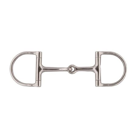 Jacks Jacks 25544-4-3-4 Jointed Mouth Dee Ring Snaffle Bit - 4.75 in. 25544-4-3/4